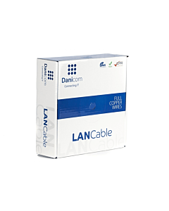 DANICOM CAT6A S/FTP 50m kabel op rol stug -  LSZH (Dca)
