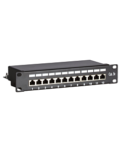 10 inch CAT5e FTP patchpaneel - 12 poorts