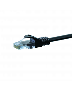 UTP CAT5e patchkabel 0,25m zwart - 100% koper