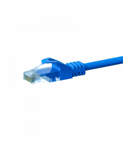 UTP CAT5e patchkabel 0,25m blauw - 100% koper