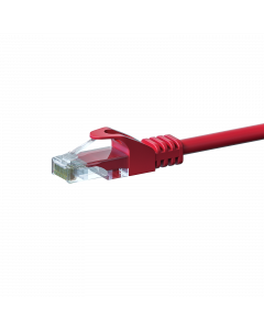 UTP CAT5e patchkabel 0,25m rood - 100% koper