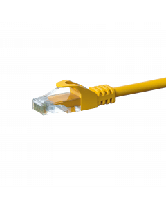 UTP CAT5e patchkabel 0,50m geel - 100% koper