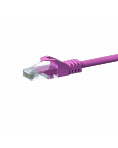 UTP CAT5e patchkabel 3m roze - 100% koper