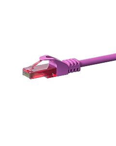 UTP CAT6 patchkabel 0,15m roze - 100% koper