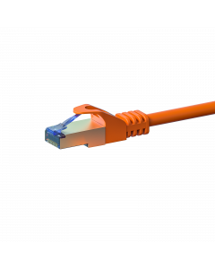 CAT6a S/FTP (PIMF) patchkabel 0,25m oranje