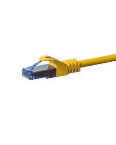 UTP CAT6a patchkabel 0,15m geel - 100% koper