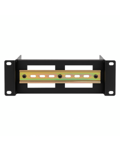 2U DIN rail voor 10 inch racks - in diepte verstelbaar