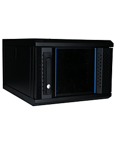 10 inch 4U serverkast met glazen deur 370x450x264mm (BxDxH)
