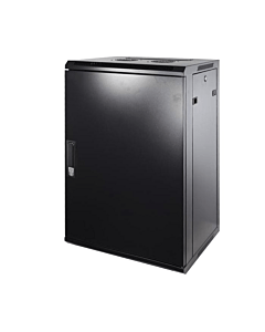 18U wand patchkast met metalen voordeur, 450mm diep