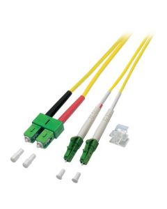 OS2 duplex glasvezel kabel LC/APC-SC/APC 1m