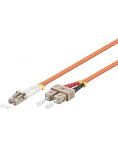 Glasvezel kabel LC-SC OM2 (laser optimized) 1 m