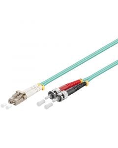 Glasvezel kabel LC-ST OM3 (laser optimized) 1 m