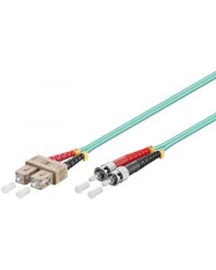 Glasvezel kabel SC-ST OM3 (laser optimized) 1 m