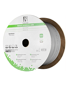 Alfaco Cat6 F/UTP kabel op rol stug 305m grijs LSZH - (Eca)