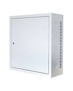 3U wandkast met metalen deur 185mm diep wit