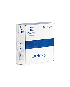 CAT5e F/UTP 50m kabel op rol soepel grijs CCA