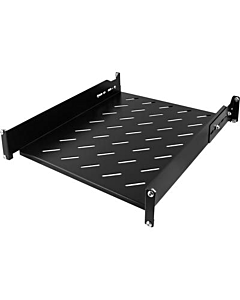 2U verstelbaar legbord, 19-inch 550-680mm diepte