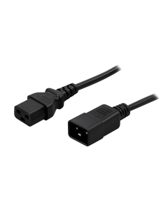 Stroomkabel C19 naar C20 1,80m zwart