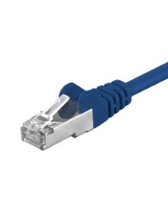 CAT5e FTP patchkabel 0,25m blauw