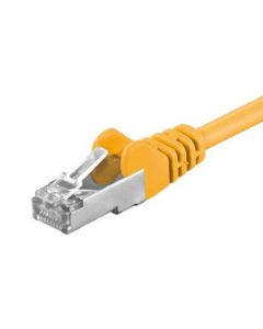 CAT5e FTP patchkabel 0,25m geel