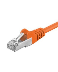 CAT5e FTP patchkabel 0,25m oranje