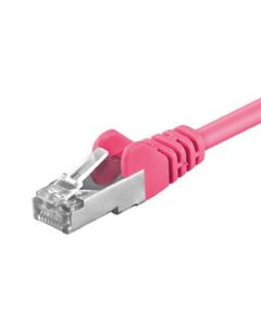 CAT5e FTP patchkabel 0,5m roze