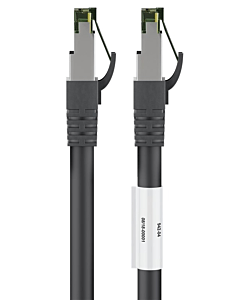 Cat8 S/FTP (PIMF) patchkabel 2m zwart