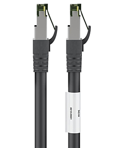 Cat8 S/FTP (PIMF) patchkabel 5m zwart