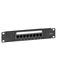 10 inch CAT6 UTP patchpaneel - 8 poorts