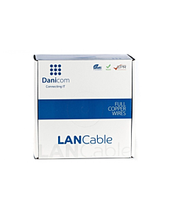 CAT8 S/FTP 50m kabel op rol stug -  LSZH (Dca)