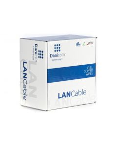 DANICOM CAT6A S/FTP 100m kabel op rol soepel - PVC (Fca)