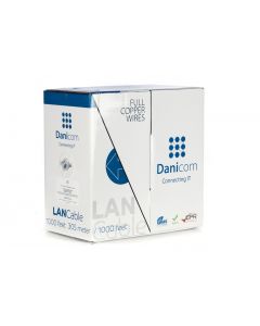 DANICOM CAT5E UTP 305m kabel op rol soepel -  PVC (Fca)