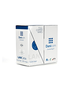 DANICOM CAT6 100% koper UTP 305m kabel op rol stug -  LSZH (Cca)