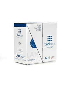 DANICOM CAT6 UTP 305m kabel op rol stug -  LSZH (Dca)