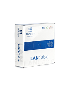 DANICOM CAT6A U/UTP 50m kabel op rol stug -  LSZH (Dca)