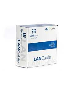 DANICOM CAT6 FTP 100m kabel op rol stug -  LSZH (Dca)