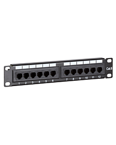 10 inch CAT6 UTP patchpaneel - 12 poorts