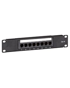10 inch CAT6 UTP patchpaneel - 8 poorts