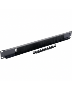 1U 19 inch kabelinvoerpaneel (met borstel)