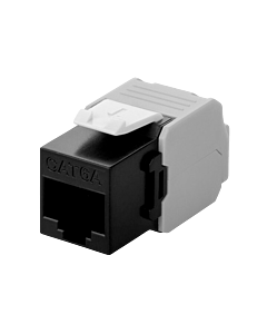 CAT6a UTP Keystone Connector - Toolless - Zwart