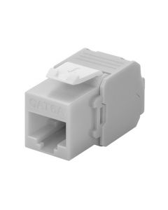 CAT6a UTP Keystone Connector - Toolless - Grijs