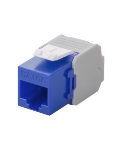 CAT6a UTP Keystone Connector - Toolless - Blauw