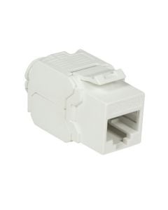 CAT6a UTP Keystone Connector - Toolless - Wit