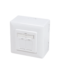 CAT6 UTP / STP opbouwdoos, wit