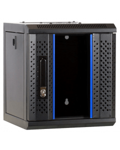 10" 6U wand patchkast met glazen voordeur