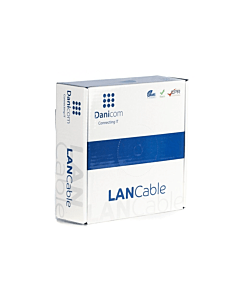 CAT6 U/UTP 100m kabel op rol soepel grijs CCA