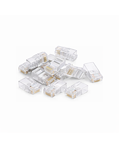 DANICOM UTP CAT6 RJ45 Doorsteek Connector - Pass through voor soepele kern - 10 stuks