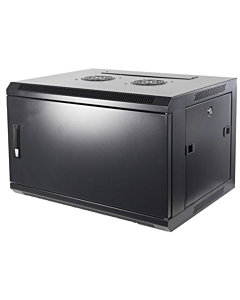 4U wand patchkast met metalen voordeur, 450mm diep