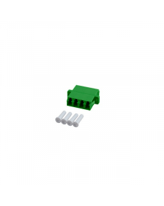Singlemode koppeling 4-voudig LC-LC quad groen