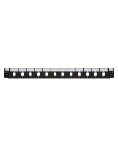 Verwisselbaar front LC/SC 12 poorts zwart duplex/simplex
